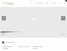 Tablet Screenshot of carbonfootprintofnations.com